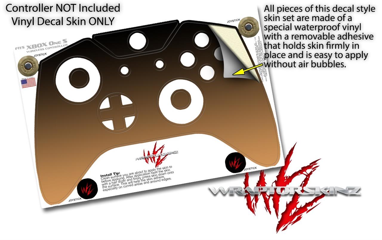 XBOX One S and One X Wireless Controller Skins Smooth Fades Bronze
