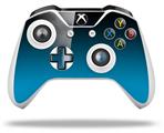 WraptorSkinz Decal Skin Wrap Set works with 2016 and newer XBOX One S / X Controller Smooth Fades Neon Blue Black (CONTROLLER NOT INCLUDED)