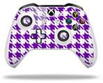 WraptorSkinz Decal Skin Wrap Set works with 2016 and newer XBOX One S / X Controller Houndstooth Purple (CONTROLLER NOT INCLUDED)