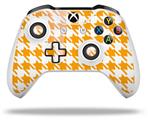 WraptorSkinz Decal Skin Wrap Set works with 2016 and newer XBOX One S / X Controller Houndstooth Orange (CONTROLLER NOT INCLUDED)