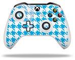 WraptorSkinz Decal Skin Wrap Set works with 2016 and newer XBOX One S / X Controller Houndstooth Blue Neon (CONTROLLER NOT INCLUDED)