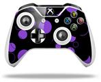 WraptorSkinz Decal Skin Wrap Set works with 2016 and newer XBOX One S / X Controller Lots of Dots Purple on Black (CONTROLLER NOT INCLUDED)