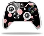 WraptorSkinz Decal Skin Wrap Set works with 2016 and newer XBOX One S / X Controller Lots of Dots Pink on Black (CONTROLLER NOT INCLUDED)