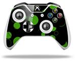 WraptorSkinz Decal Skin Wrap Set works with 2016 and newer XBOX One S / X Controller Lots of Dots Green on Black (CONTROLLER NOT INCLUDED)