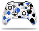 WraptorSkinz Decal Skin Wrap Set works with 2016 and newer XBOX One S / X Controller Lots of Dots Blue on White (CONTROLLER NOT INCLUDED)