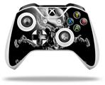 WraptorSkinz Decal Skin Wrap Set works with 2016 and newer XBOX One S / X Controller Chrome Skull on Black (CONTROLLER NOT INCLUDED)