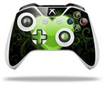 WraptorSkinz Decal Skin Wrap Set works with 2016 and newer XBOX One S / X Controller Glass Heart Grunge Green (CONTROLLER NOT INCLUDED)