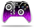 WraptorSkinz Decal Skin Wrap Set works with 2016 and newer XBOX One S / X Controller Fire Purple (CONTROLLER NOT INCLUDED)