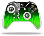 WraptorSkinz Decal Skin Wrap Set works with 2016 and newer XBOX One S / X Controller Fire Green (CONTROLLER NOT INCLUDED)
