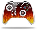WraptorSkinz Decal Skin Wrap Set works with 2016 and newer XBOX One S / X Controller Fire on Black (CONTROLLER NOT INCLUDED)