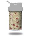 Skin Decal Wrap works with Blender Bottle ProStak 22oz Flowers and Berries Red (BOTTLE NOT INCLUDED)