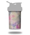 Skin Decal Wrap works with Blender Bottle ProStak 22oz Pastel Abstract Pink and Blue (BOTTLE NOT INCLUDED)