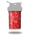 Skin Decal Wrap works with Blender Bottle ProStak 22oz Triangle Mosaic Red (BOTTLE NOT INCLUDED)