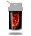 Skin Decal Wrap works with Blender Bottle ProStak 22oz Flaming Fire Skull Orange (BOTTLE NOT INCLUDED)
