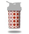 Skin Decal Wrap works with Blender Bottle ProStak 22oz Boxed Red Dark (BOTTLE NOT INCLUDED)