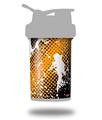 Skin Decal Wrap works with Blender Bottle ProStak 22oz Halftone Splatter White Orange (BOTTLE NOT INCLUDED)