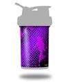 Skin Decal Wrap works with Blender Bottle ProStak 22oz Halftone Splatter Hot Pink Purple (BOTTLE NOT INCLUDED)