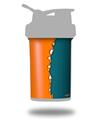 Skin Decal Wrap works with Blender Bottle ProStak 22oz Ripped Colors Orange Seafoam Green (BOTTLE NOT INCLUDED)
