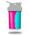 Skin Decal Wrap works with Blender Bottle ProStak 22oz Ripped Colors Hot Pink Neon Teal (BOTTLE NOT INCLUDED)