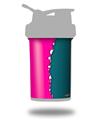 Skin Decal Wrap works with Blender Bottle ProStak 22oz Ripped Colors Hot Pink Seafoam Green (BOTTLE NOT INCLUDED)
