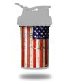 Skin Decal Wrap works with Blender Bottle ProStak 22oz Painted Faded and Cracked USA American Flag (BOTTLE NOT INCLUDED)