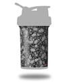 Skin Decal Wrap works with Blender Bottle ProStak 22oz Scattered Skulls Gray (BOTTLE NOT INCLUDED)