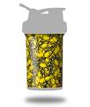 Skin Decal Wrap works with Blender Bottle ProStak 22oz Scattered Skulls Yellow (BOTTLE NOT INCLUDED)