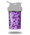 Skin Decal Wrap works with Blender Bottle ProStak 22oz Scattered Skulls Purple (BOTTLE NOT INCLUDED)