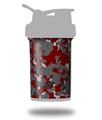 Skin Decal Wrap works with Blender Bottle ProStak 22oz WraptorCamo Old School Camouflage Camo Red Dark (BOTTLE NOT INCLUDED)