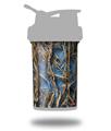 Skin Decal Wrap works with Blender Bottle ProStak 22oz WraptorCamo Grassy Marsh Camo Neon Blue (BOTTLE NOT INCLUDED)