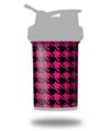 Skin Decal Wrap works with Blender Bottle ProStak 22oz Houndstooth Hot Pink on Black (BOTTLE NOT INCLUDED)