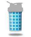 Skin Decal Wrap works with Blender Bottle ProStak 22oz Squared Neon Blue (BOTTLE NOT INCLUDED)