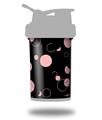 Skin Decal Wrap works with Blender Bottle ProStak 22oz Lots of Dots Pink on Black (BOTTLE NOT INCLUDED)