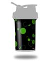 Skin Decal Wrap works with Blender Bottle ProStak 22oz Lots of Dots Green on Black (BOTTLE NOT INCLUDED)