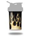 Skin Decal Wrap works with Blender Bottle ProStak 22oz Metal Flames Yellow (BOTTLE NOT INCLUDED)