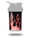 Skin Decal Wrap works with Blender Bottle ProStak 22oz Metal Flames Red (BOTTLE NOT INCLUDED)