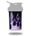 Skin Decal Wrap works with Blender Bottle ProStak 22oz Metal Flames Purple (BOTTLE NOT INCLUDED)