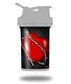 Skin Decal Wrap works with Blender Bottle ProStak 22oz Barbwire Heart Red (BOTTLE NOT INCLUDED)