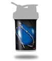 Skin Decal Wrap works with Blender Bottle ProStak 22oz Barbwire Heart Blue (BOTTLE NOT INCLUDED)