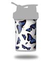 Skin Decal Wrap works with Blender Bottle ProStak 22oz Butterflies Blue (BOTTLE NOT INCLUDED)