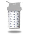 Skin Decal Wrap works with Blender Bottle ProStak 22oz Pastel Butterflies Blue on White (BOTTLE NOT INCLUDED)