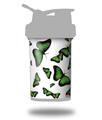 Skin Decal Wrap works with Blender Bottle ProStak 22oz Butterflies Green (BOTTLE NOT INCLUDED)