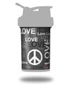 Skin Decal Wrap works with Blender Bottle ProStak 22oz Love and Peace Gray (BOTTLE NOT INCLUDED)