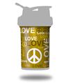 Skin Decal Wrap works with Blender Bottle ProStak 22oz Love and Peace Yellow (BOTTLE NOT INCLUDED)