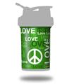 Skin Decal Wrap works with Blender Bottle ProStak 22oz Love and Peace Green (BOTTLE NOT INCLUDED)