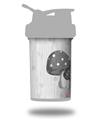 Skin Decal Wrap works with Blender Bottle ProStak 22oz Mushrooms Gray (BOTTLE NOT INCLUDED)