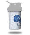 Skin Decal Wrap works with Blender Bottle ProStak 22oz Mushrooms Blue (BOTTLE NOT INCLUDED)