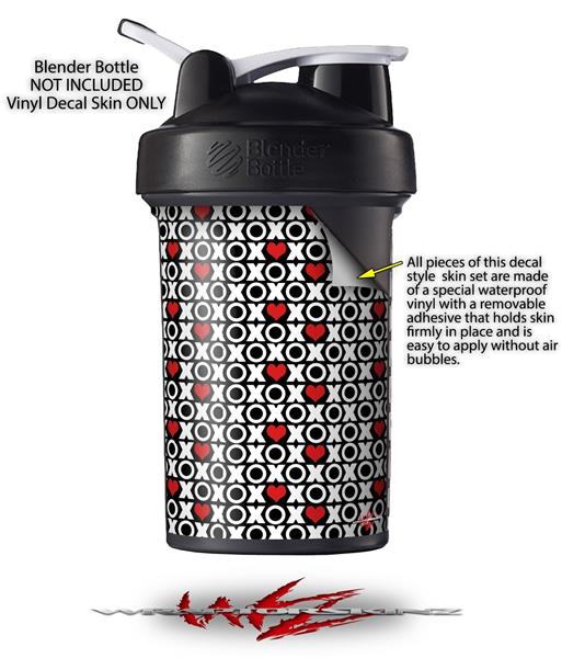 Blender Bottles - 22oz ProStak Skins XO Hearts