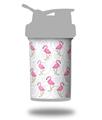 Skin Decal Wrap works with Blender Bottle ProStak 22oz Flamingos on White (BOTTLE NOT INCLUDED)