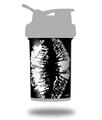 Skin Decal Wrap works with Blender Bottle ProStak 22oz Big Kiss White Lips on Black (BOTTLE NOT INCLUDED)